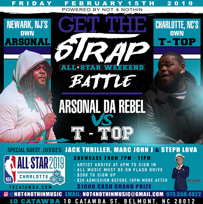 Rap Battle League Event UDubb Presents Get The Strap Rap Grid