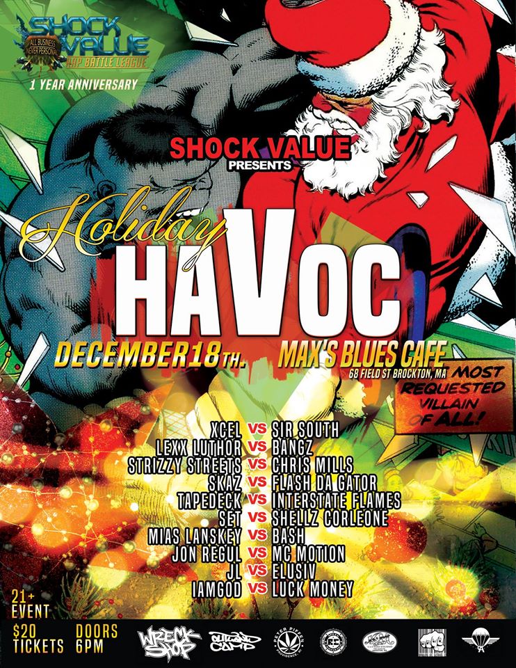 Shock Value Presents Holiday Havoc w/ Xcel vs Sir South & More Dec