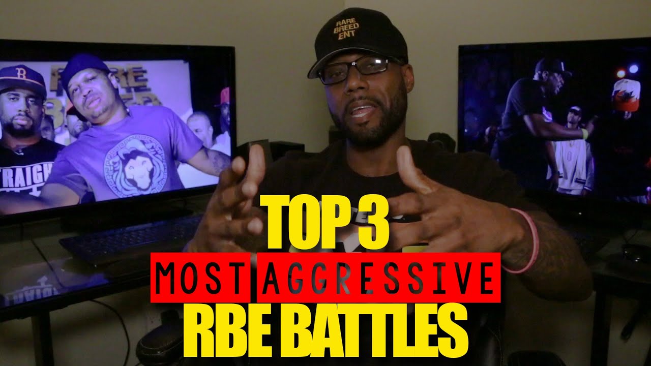 TOP 3 MOST AGGRESSIVE RBE RAP BATTLES Rap Grid